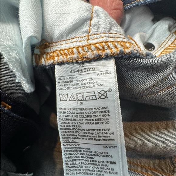 Gap 1969 Button Front Denim Mini Skirt 26 | Y2K Retro High Rise Jean Skirt D165 - Picture 4 of 8
